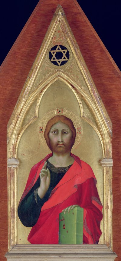 Christ Blessing, c.1325 by Barna da Siena